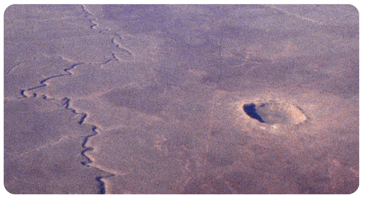 Barringer Crater in Arizona, USA