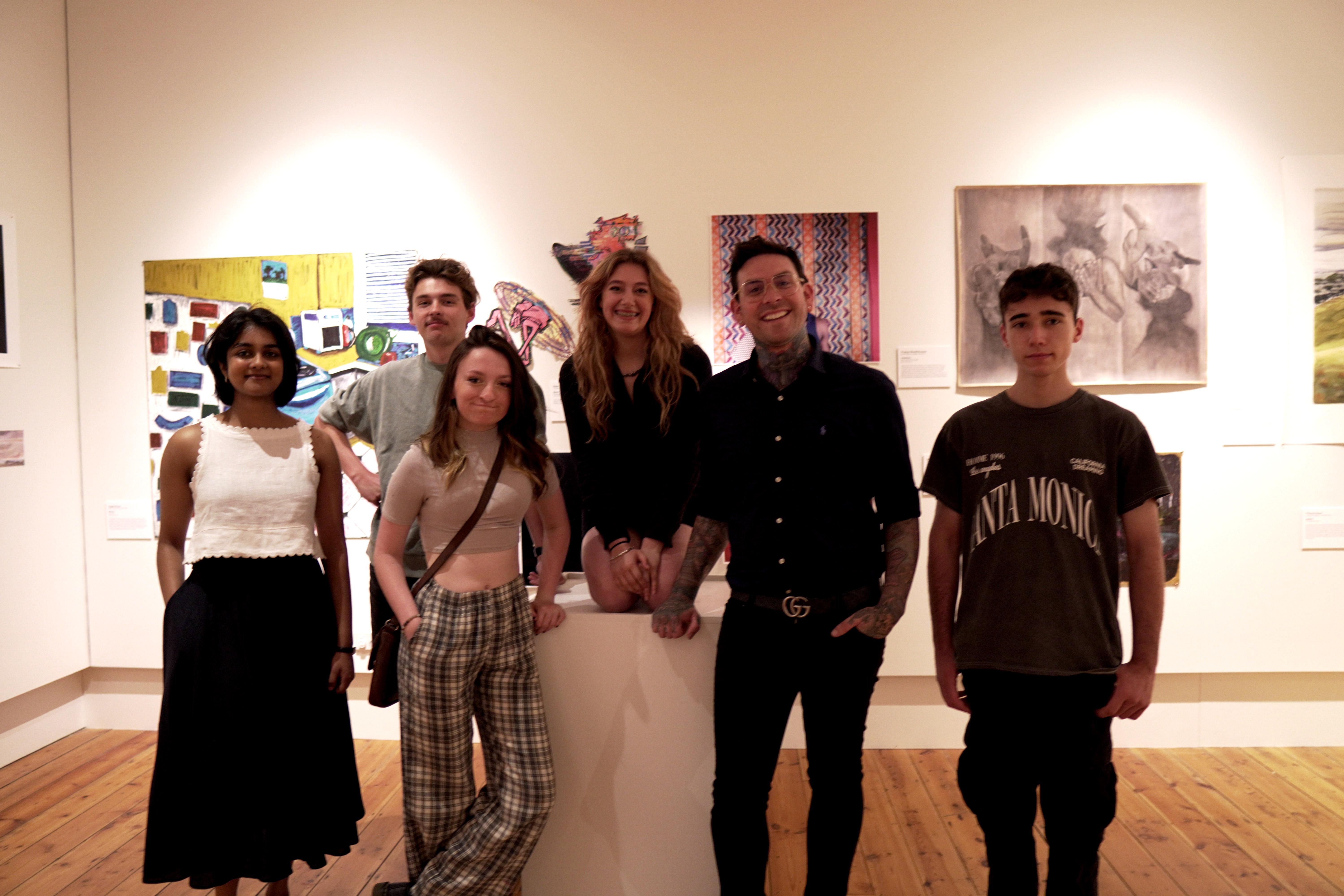ArtRage 2023 students and Mayor Matthew Garwood