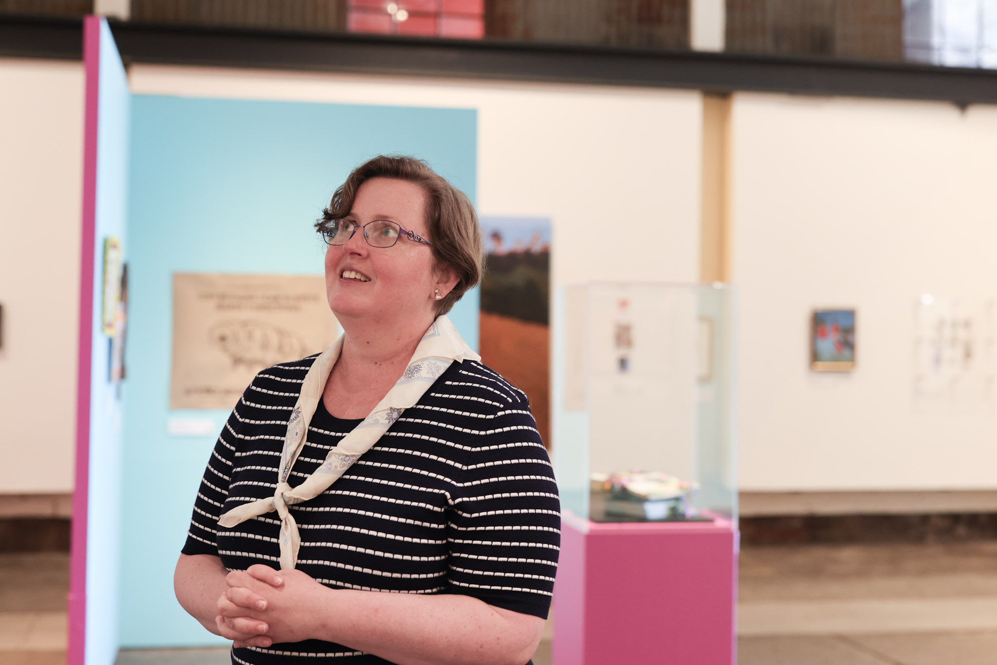 ArtRage: The 2025 selection curator Kate Davies in the exhibition space