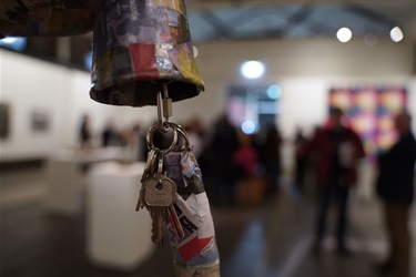 Detail of Georgia Lucy's Old Rocking Chair in the Women's Art Prize Tasmania 2024 exhibition