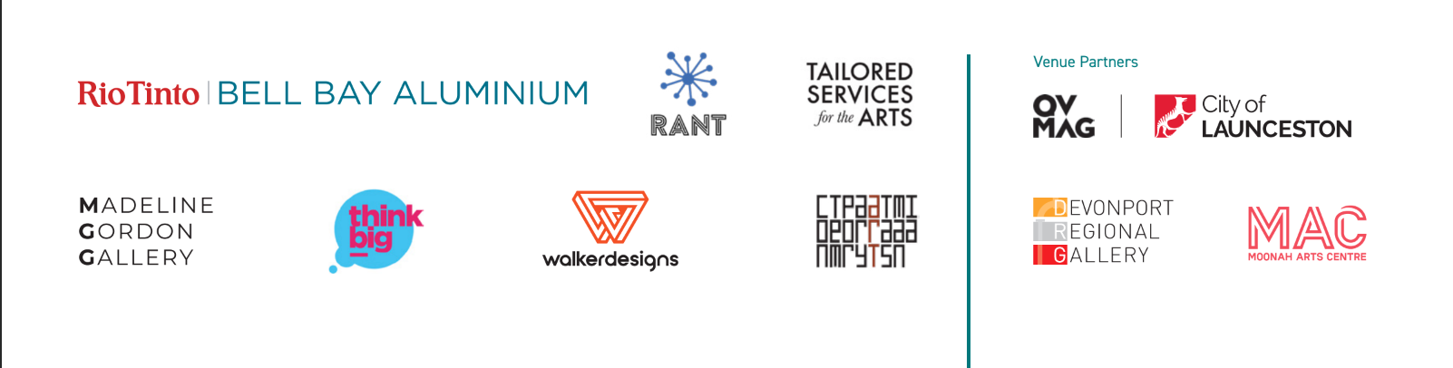 Women's Art Prize Tasmania 2024 - sponsors and partners logos