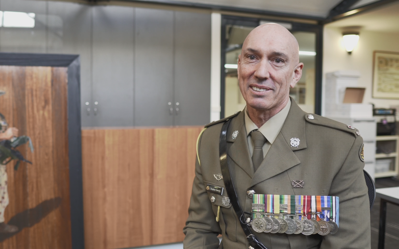Launceston-born Australian Defence Force Major Stephen Cassidy
