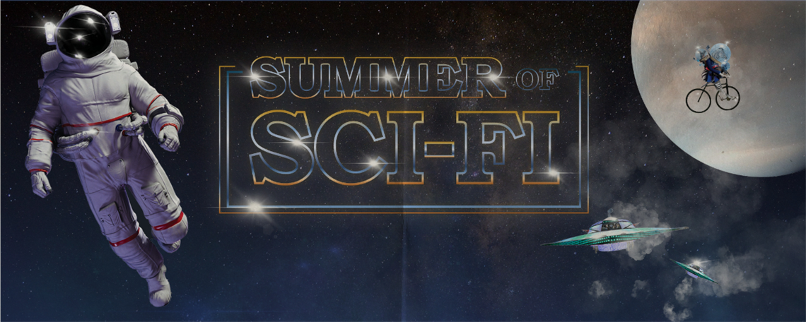Summer of Sci Fi promotion of astronaut in space