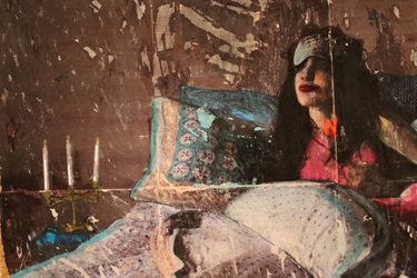 ArtRage 2023: Selah Sabljak, Sleeping Beauty (2023); photography, watercolour paint, alcohol markers, chalk pastel; 50 cm x 75 cm. Image: QVMAG.