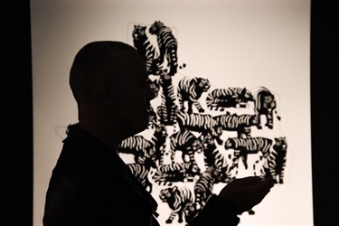Author Dan Marshall at the opening of Mind Blown